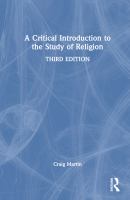 A critical introduction to the study of religion /