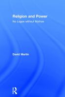 Religion and power : no logos without mythos /