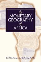 The monetary geography of Africa