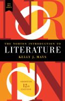 Norton Intro. To Literature, short w/2016 MLA