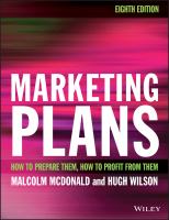 Marketing plans : how to prepare them, how to profit from them /