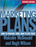 Marketing plans : how to prepare them, how to use them /