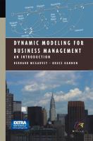 Dynamic modeling for business management an introduction /