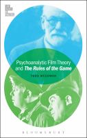Psychoanalytic film theory and The rules of the game /