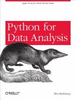 Python for data analysis /