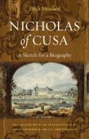Nicholas of Cusa : a sketch for a biography /