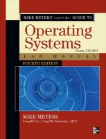 Mike Meyers' CompTIA A+ guide to 802 : managing and troubleshooting PCs lab manual : (exam 220-802) /