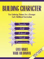 Building character : five enduring themes for a stronger early childhood curriculum /