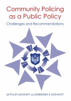 Community Policing as a Public Policy : Challenges and Recommendations.