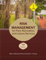Risk management for park, recreation, and leisure services /