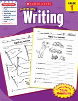 Scholastic success with writing.