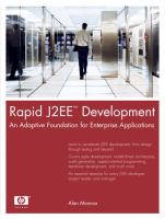 Rapid J2EE(TM) Development : An Adaptive Foundation for Enterprise Applications.