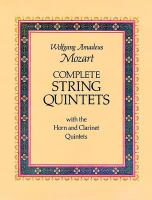 Complete string quintets, with the horn and clarinet quintets : from the Breitkopf & Härtel complete works edition /