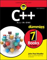 C++ all-in-one for dummies