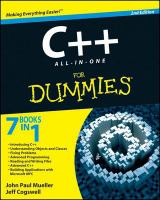 C++ all-in-one for dummies /