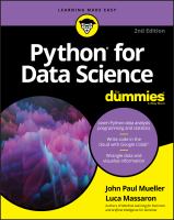Python for data science for dummies /