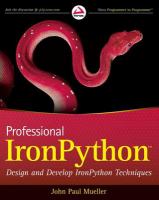 Professional IronPython /