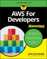 AWS for developers for dummies /