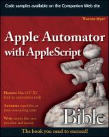 Apple Automator with AppleScript bible /