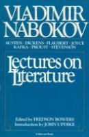 Lectures on literature /