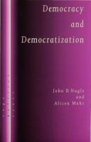 Democracy and democratization : post-communist Europe in comparative perspective /