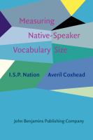 Measuring native-speaker vocabulary size /