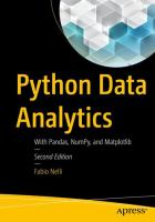 Python data analytics : with Pandas, NumPy, and Matplotlib /