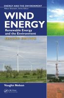 Wind energy : renewable energy and the environment /