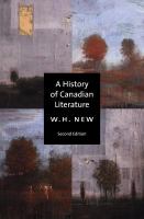 A history of Canadian literature /