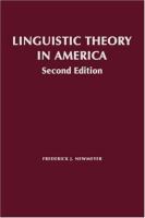 Linguistic theory in America /