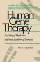 Human gene therapy /