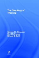 The teaching of thinking /