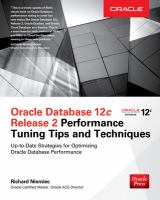 Oracle database 12c release 2 performance tuning tips and techniques /