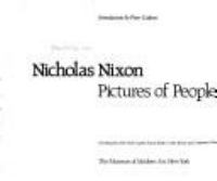 Nicholas Nixon : pictures of people /