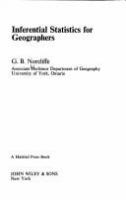 Inferential statistics for geographers /