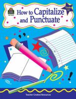 How to capitalize and punctuate /