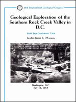 Geological exploration of the southern Rock Creek Valley in DC : Washington, D.C., July 13, 1989 /