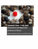 Marketing the SME : Innovation and Approach.