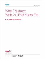 Web squared : Web 2.0 five years on /