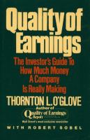 Quality of earnings : the investor's guide to how much money a company is really making /