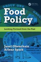 Food policy : looking forward from the past /