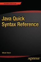Java quick syntax reference /