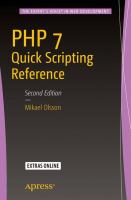 PHP 7 quick scripting reference /
