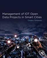 Management of IoT open data projects in smart cities /