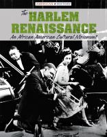 The Harlem Renaissance : an African American cultural movement /