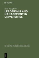 Leadership and Management in Universities : Britain and Nigeria.