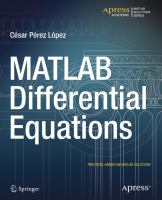 MATLAB differential equations /