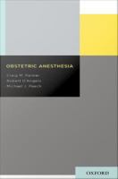 Obstetric anesthesia /