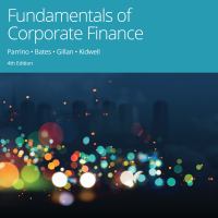 Fundamentals of corporate finance, 4th edition /