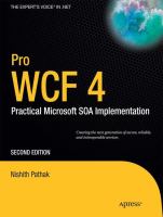 Pro WCF 4 : practical Microsoft SOA implementation /